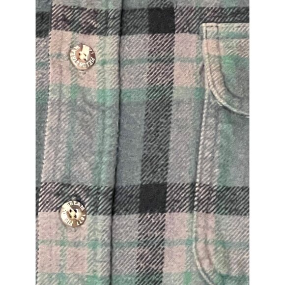 VNT Field & Stream Men's Plaid Flannel Button-Down Large Shacket - Picture 8 of 10